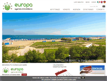 Tablet Screenshot of agenziaeuropaimmobiliare.com